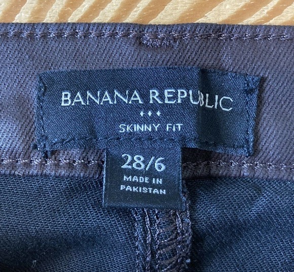 NWT Banana Republic Skinny Pants Size 28 Women’s Black Mid Rise - Picture 4 of 11